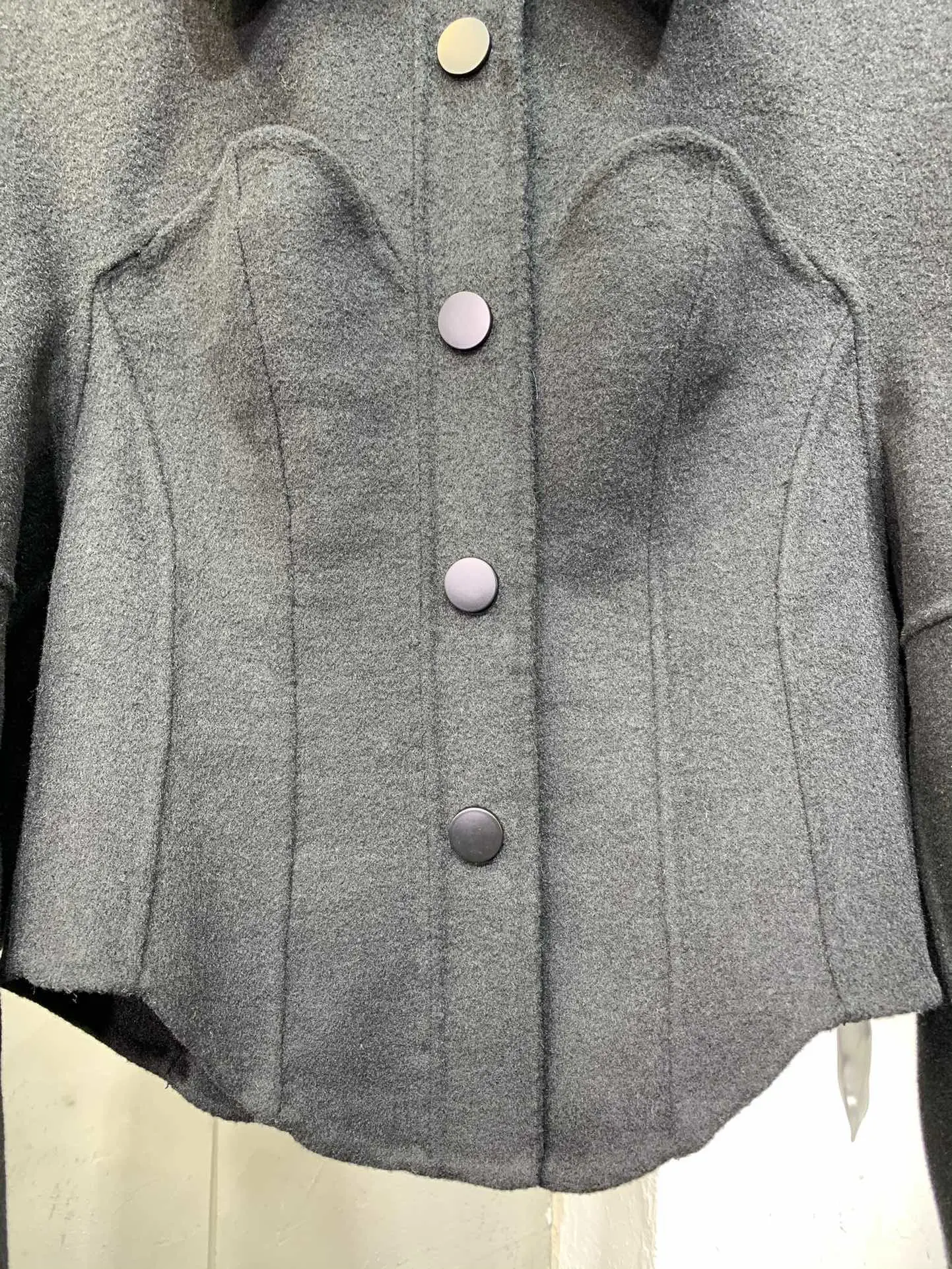 

ladies 2021 new high quality fashion long sleeve lapel solid color waist short coat 1008