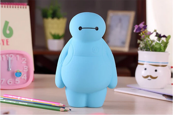 Ellen Brook, 1 штука, милый мультяшный каваи, силиконовый, Baymax, портативная ручка, карандаш, косметичка, карманный, для школы, офиса, стационарный чехол
