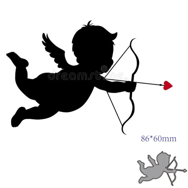 

Металлические Вырубные штампы, форма для вырезания, украшение в виде Купидона, для скрапбукинга, бумаги, рукоделия, нож, форма, лезвие, перфо...