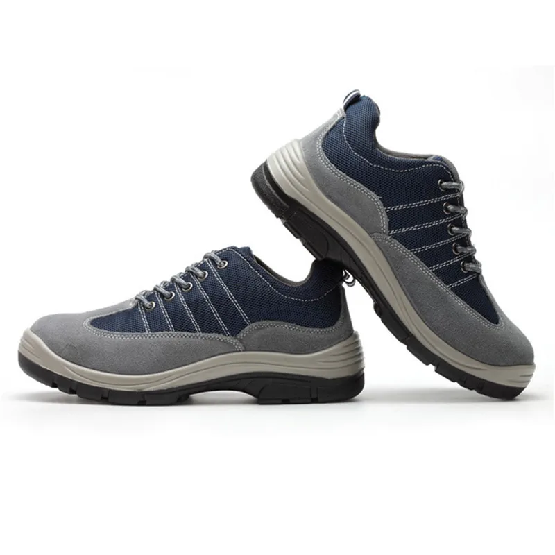 

Spring New Men's Labor Insurance Boots Steel Toe Cap Breathable Anti-Smashing And Anti-Piercing Indestructible Safety Work Shoes