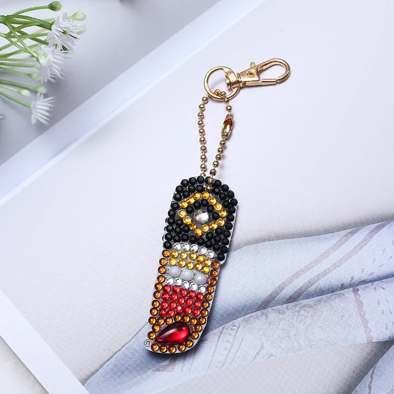 Алмазная картина губная помада и мороженое DIY 5D брелок круглая дрель хрустальные