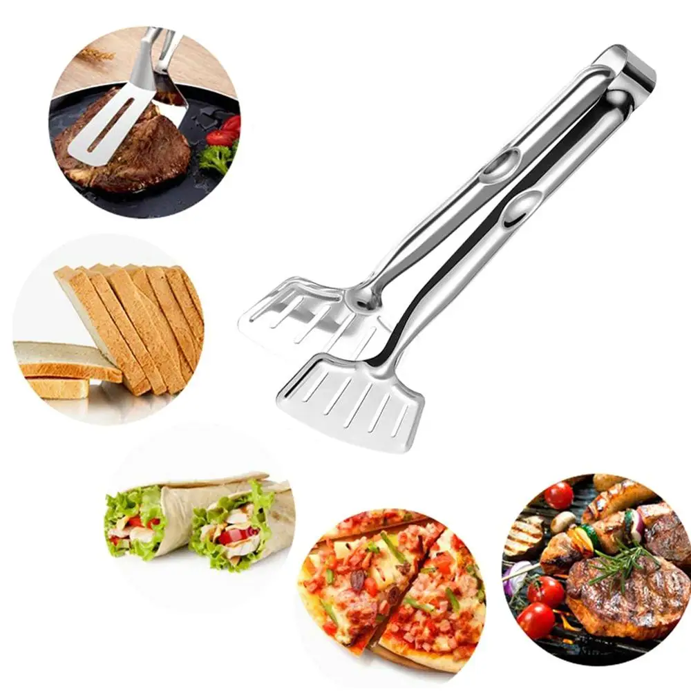 1 шт. Нержавеющая сталь удобный стейк зажимы для пиццы на мобильный телефон рыбий