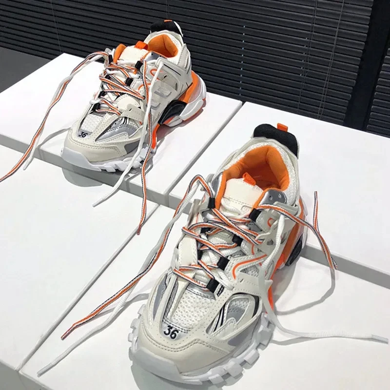 Кроссовки женские на платформе и высоком каблуке повседневная прогулочная обувь