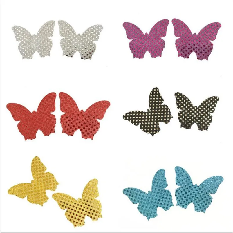 

GEOCOCCYX 50 pairs (100Pcs) /lot Breast Petals Disposable Soft Silicone Nipple Cover butterfly breathable breast bra straps