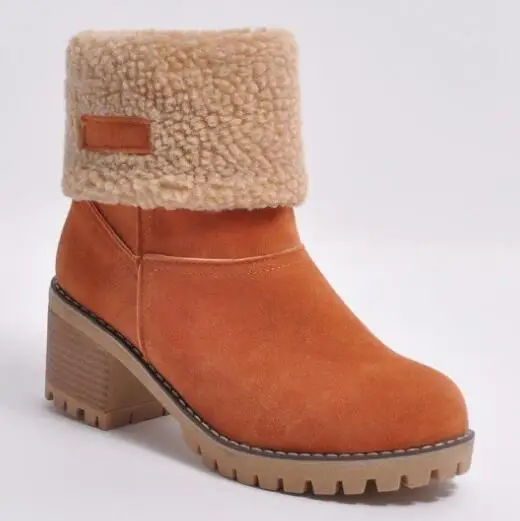 

New designer women's boots 2019 winter boots plus velvet tube warm snow boots women shoes winter boots women