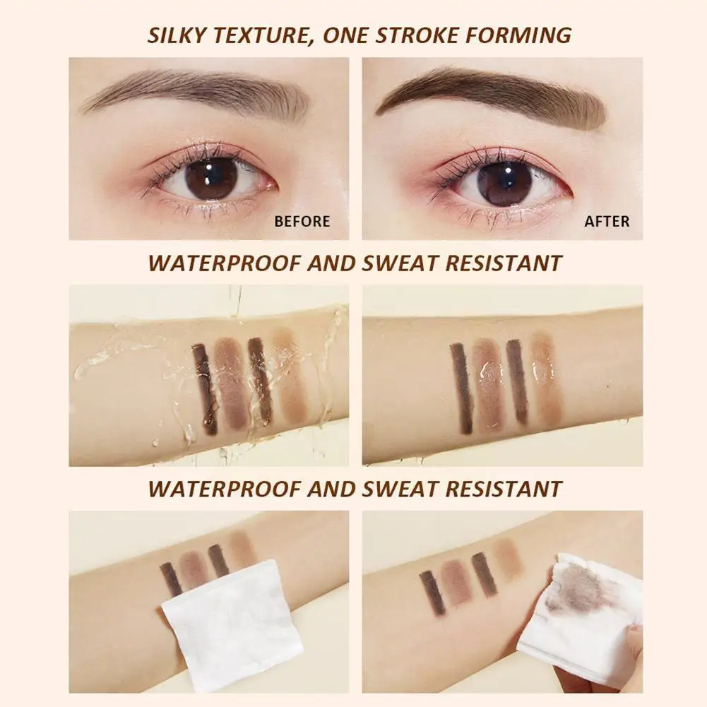 Крем для бровей 2-в-1 водостойкий и устойчивый к поту с легким цветом |