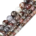 Круглые бусины из Персидского агата сердолика, 681012 мм