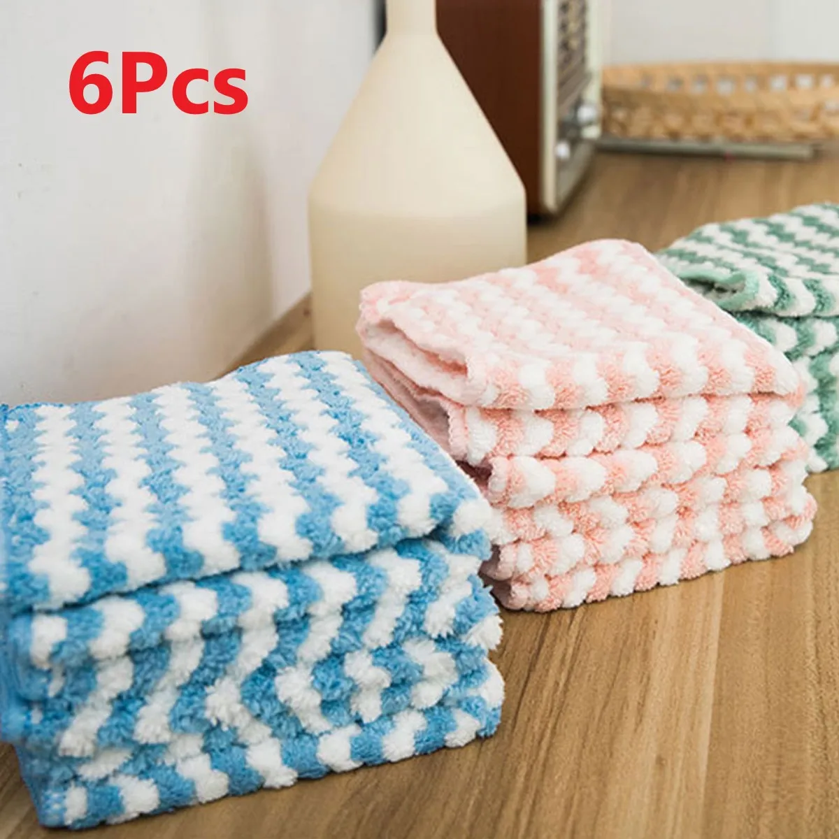 

Салфетка из микрофибры для уборки дома, 6 шт.