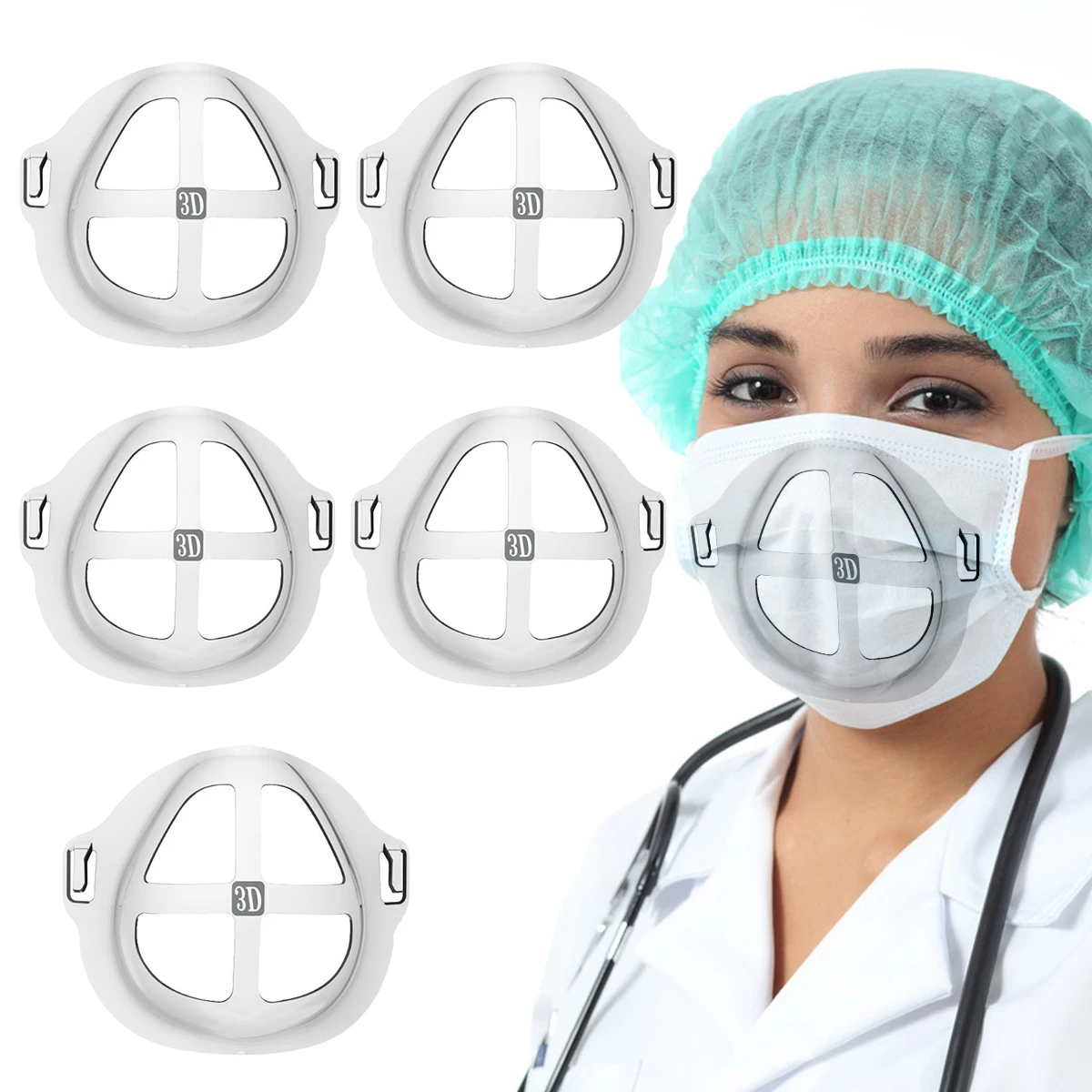 5/10 шт. ПЭ-Носовые фиксирующие накладки губная помада Поддержка для носа и рта