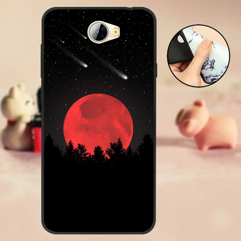 T709 Для huawei Y5 II чехол для huawei Y5 2 Y5II CUN-L21 CUN-U29 задняя крышка Y6 II Компактный Мягкий ТПУ силиконовый чехол для Honor 5A LYO-L21 черный - Цвет: T709