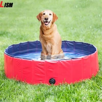 foldable dogs pool pet bath inflatable swimming tub portable durable pvc composite cloth collapsible bathing pool for dogs cats