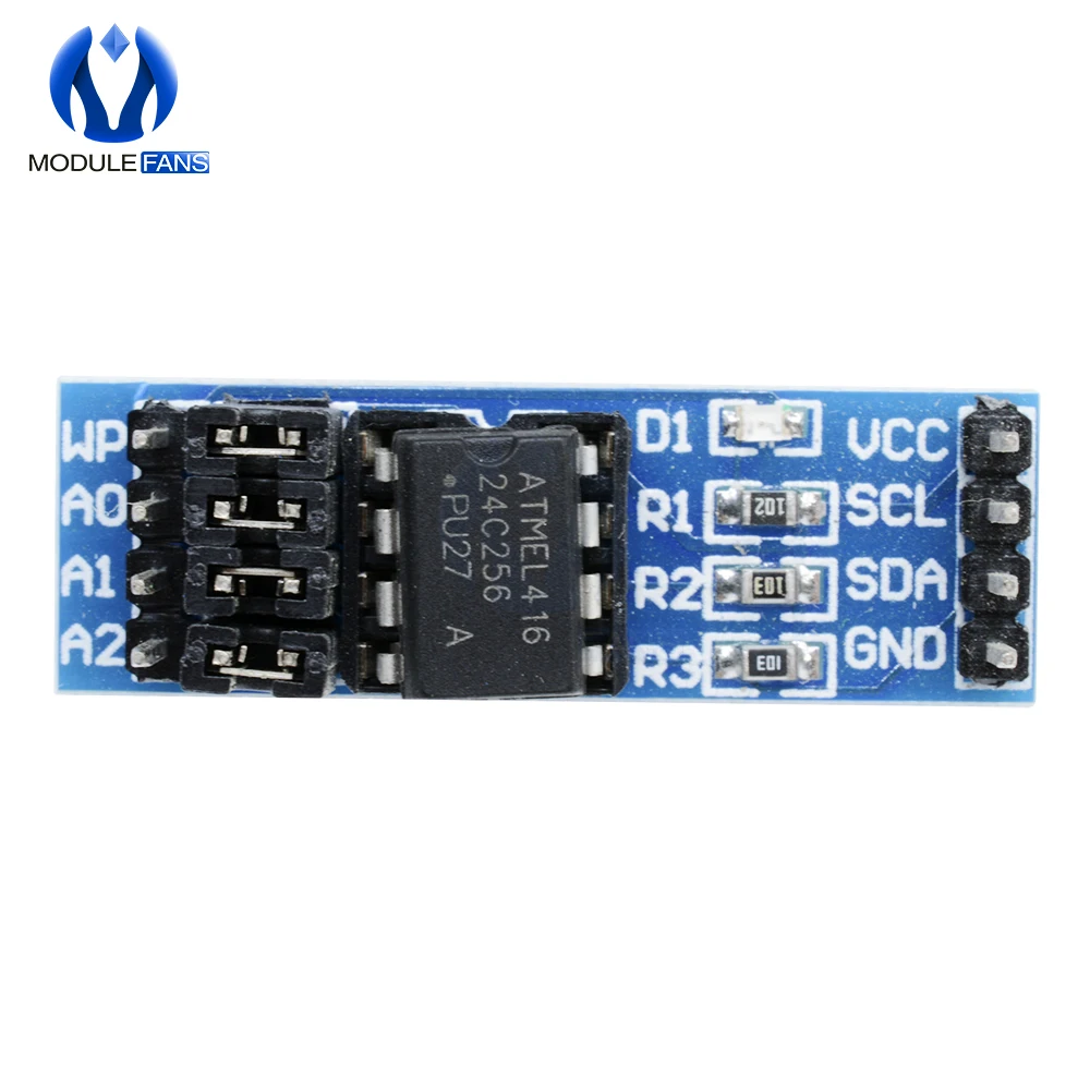 5 шт. Новый AT24C256 I2C IIC интерфейс EEPROM модуль памяти 8P чип источник питания индикатор