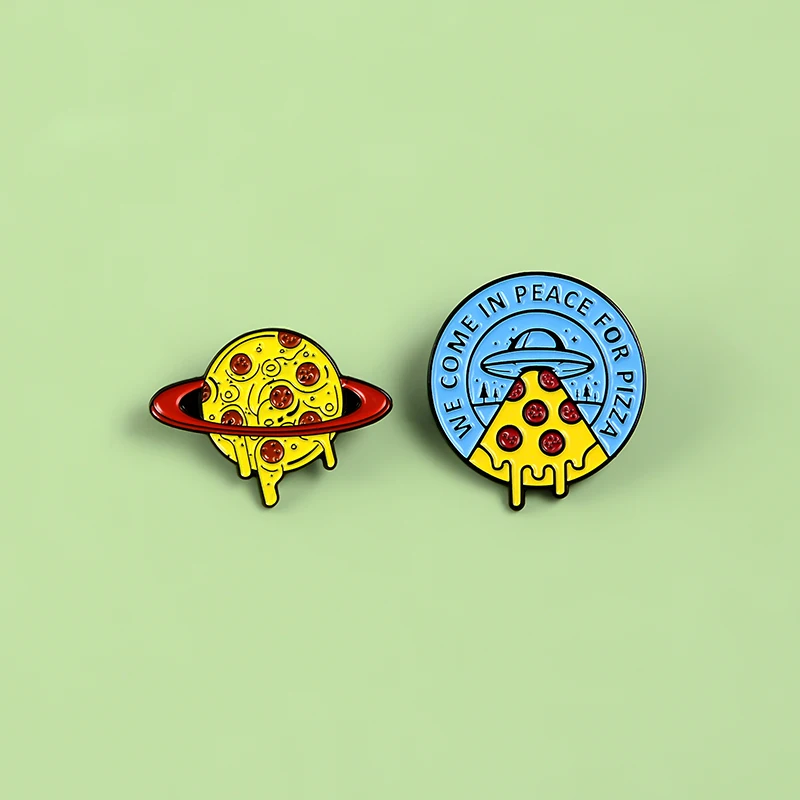 Пицца планета инопланетяне НЛО Комбинация &quotмы в мире для пиццы&quot ювелирные