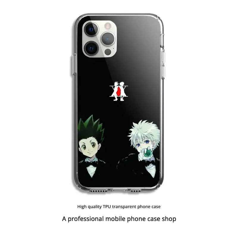 

Anime Hunter x Hunters Phone Case Clear Cover For Iphone 5 6 7 8 11 12 plus XR X XS SE2020 11/12PRO Max Transparent Cases