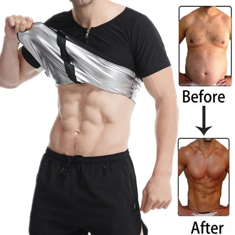 

Men Shapewear Elastic Sweat-wicking Polyester Slimming Athletic Shirt for Sport Hot Sales