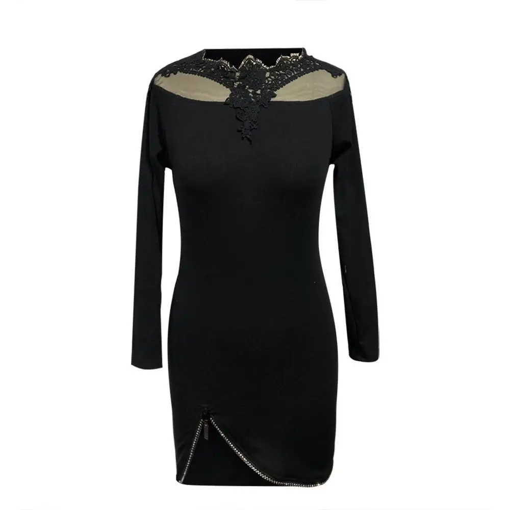 Сексуальные женские платья женская одежда кружевное Сетчатое платье без рукавов