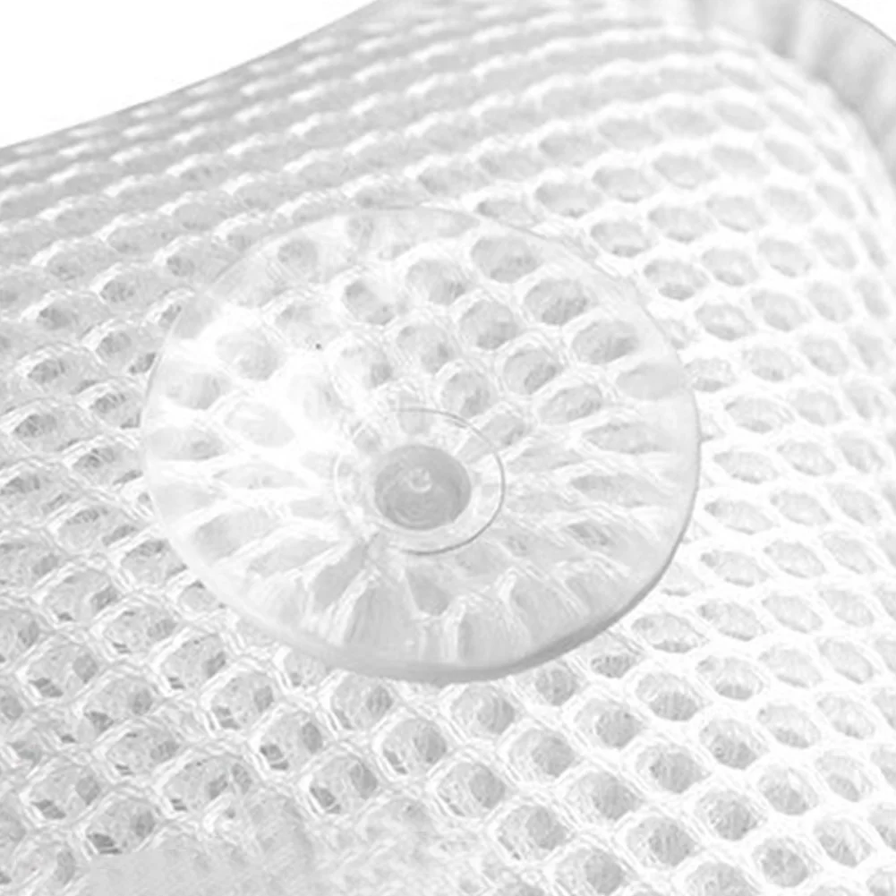 

Breathable Neck Support Luxurious Relax 3D Bathtub Anti Bath Spa Soft Suction Cup Mesh Bone Shape