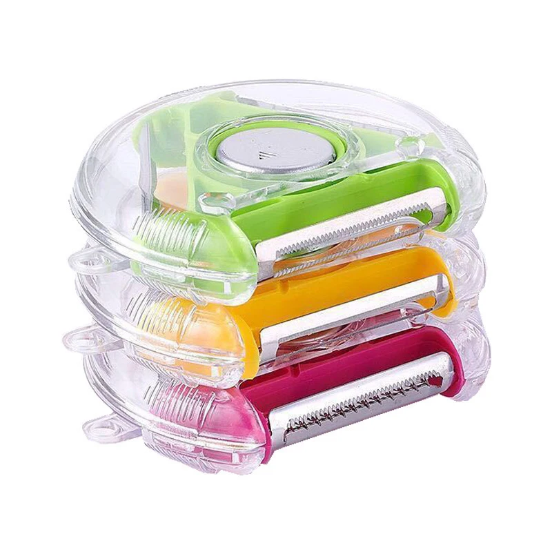 

Magic Trio Peeler Set Slicer Stainless Steel Peeling Shredder Julienne Cutter Multi Peel Blade Zesters Grater Kitchen Tool