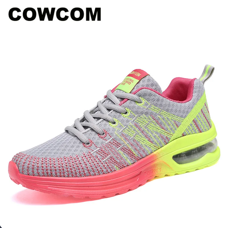 

COWCOM 2021 Cross Border Wholesale Spring Sports Shoes Cloth Air Cushion Shoes Leisure Running Women's Shoes Tourism Shoes CYL