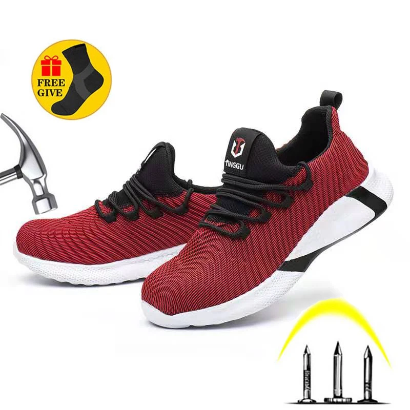 

Fashionable Safety Work Shoes Anti-Smashing Anti-Piercing Lightweight Comfortable Breathable Soft safety Shoes Lightweight