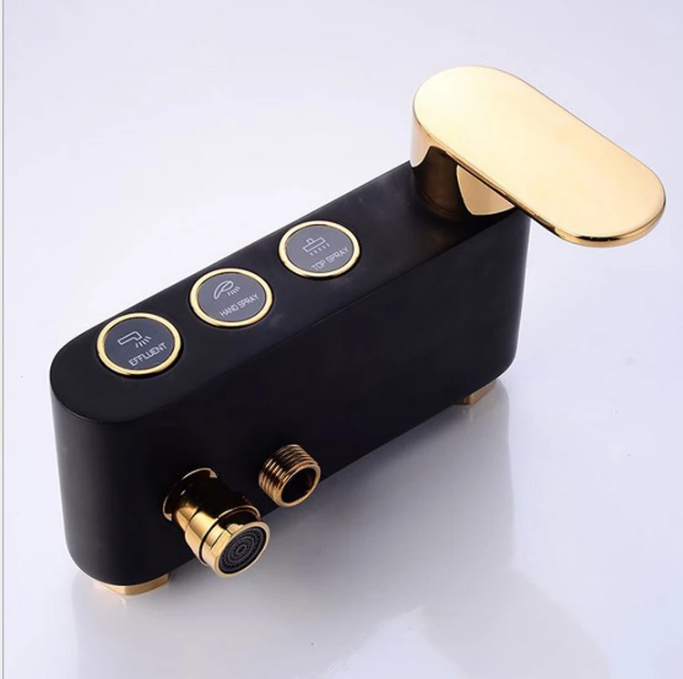 Набор для душа в туалете золотистый смеситель Бронзовый черный лучший подарок