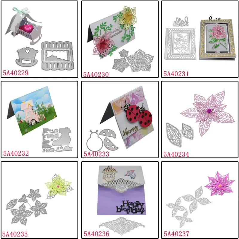 

C5AD 3D Baby Cot Metal Cutting Dies Stencil DIY Scrapbooking Album Stamp Paper Card Embossing Craft Decor