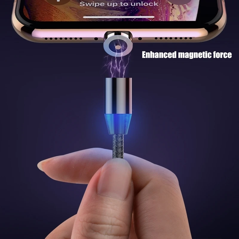 Магнитный USB кабель для зарядки и передачи данных для type-C IOS iPhone Android Micro USB кабель для быстрой зарядки и синхронизации данных для смартфонов