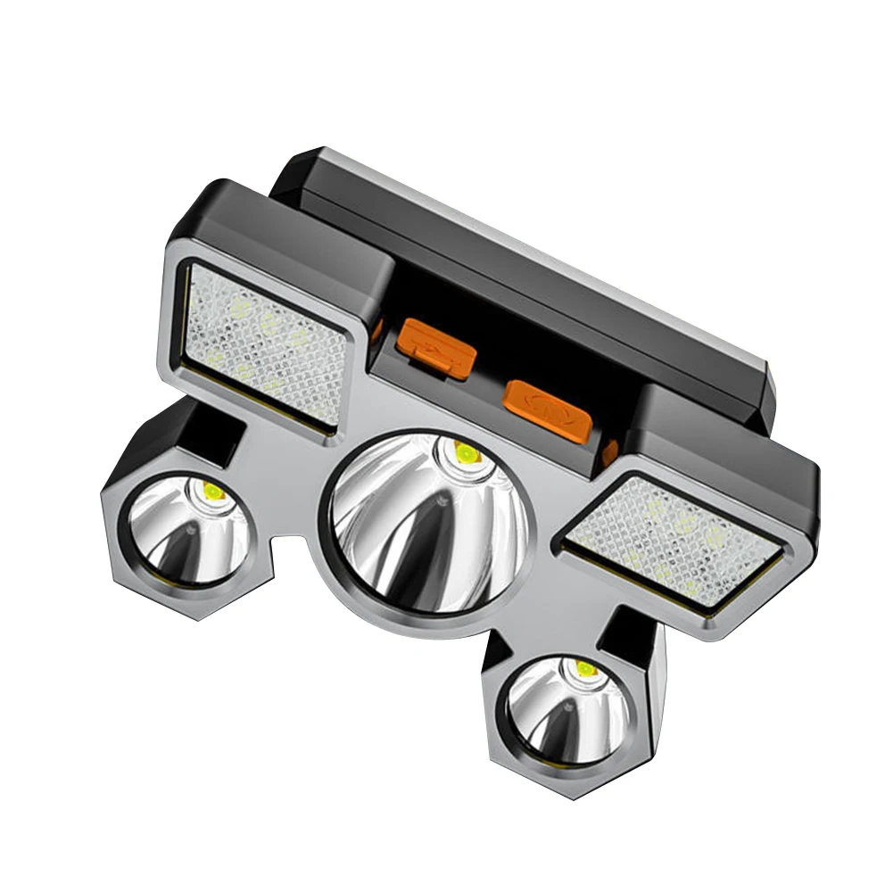 Водонепроницаемый портативный светодиодный головной фонарь с зарядкой от USB