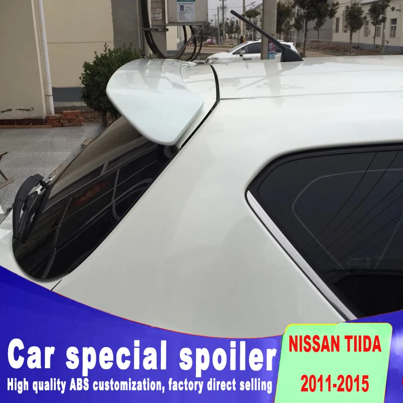 Новый стиль спойлер для 2011 2012 2013 2014 2015 nissan TIIDA профессиональная краска любой цвет