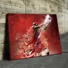 Картина Майкл Джордан красочная Картина на холсте, современный домашний декор комнаты