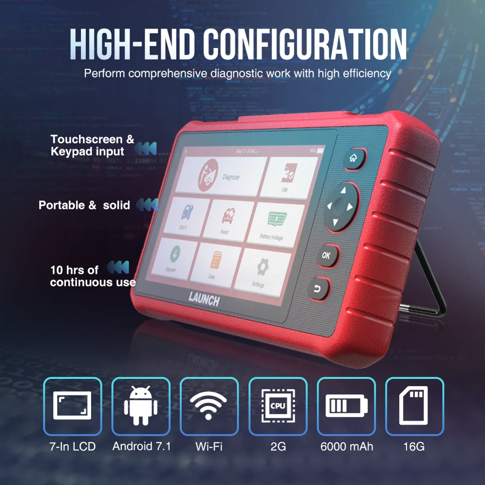 Новейший LAUNCH X431 CRP909X автомобильный диагностический сканер полный obd2 функции
