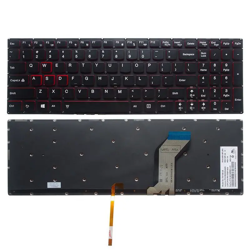 Нам новый для Lenovo Ideapad Y700 15 15ISK 15ACZ 17ISK 15ISE Английский ноутбук с подсветкой