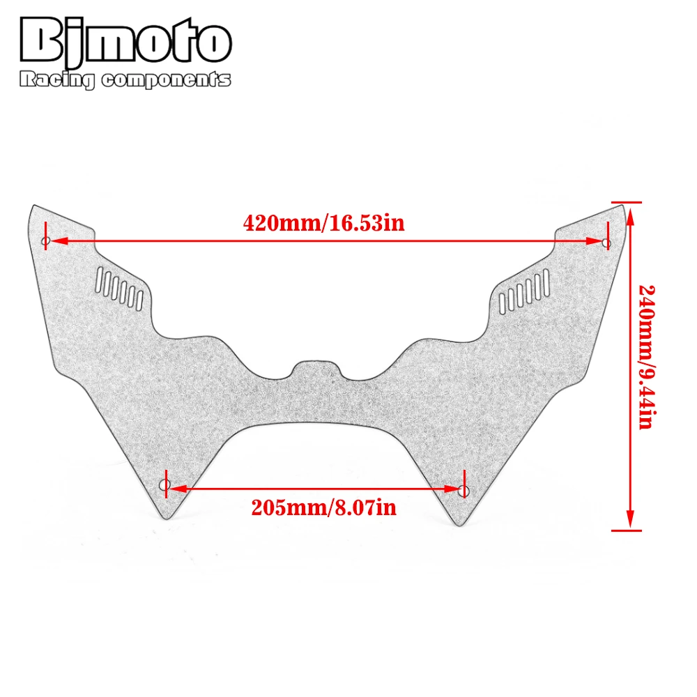 

ABS Motorcycle Forkshield Updraft Deflector For Honda Africa Twin CRF1100L 2020 2021