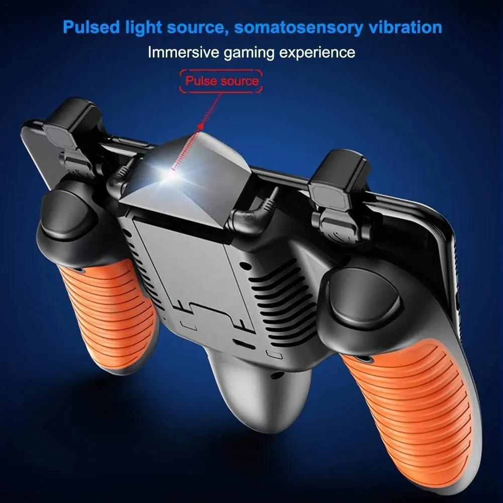 Pulse PUBG Game Controller Gamepad Trigger Shooting Free Fire Cooler Cooling Fan Joystick For IOS Android Mobile Phone | Электроника
