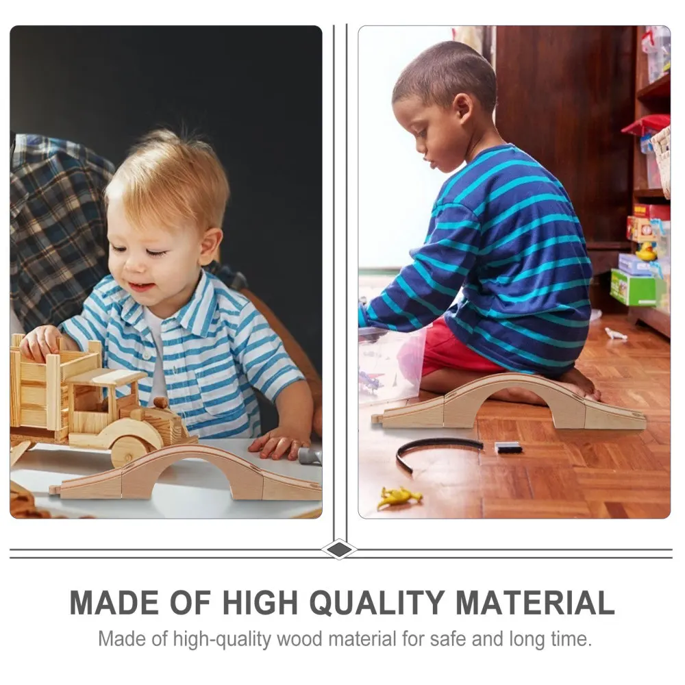 

1pc Train Bridge Assemble Train Bridge Wooden Train Bridge Train Tracks