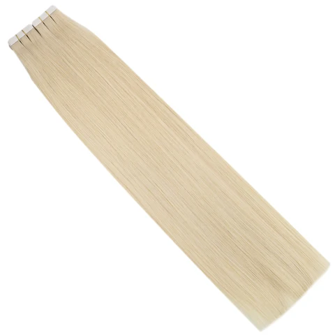 Ugeat  Tape in Hair Extensions 100% Человеческие волосы 12-24 дюйма 2,5 г/шт.