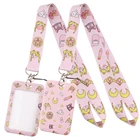 Милый шнурок CZ231 в японском стиле аниме для ключей, ремешки на шею, держатель для id-брелока, брелок для ключей, веревочные брелоки