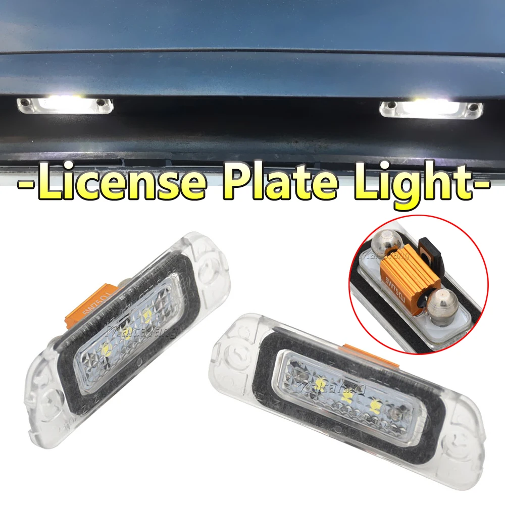 2 шт. светодиодный светодиодные лампы для номерного знака Mercedes Benz W163 W164 X164 ML GL R Class