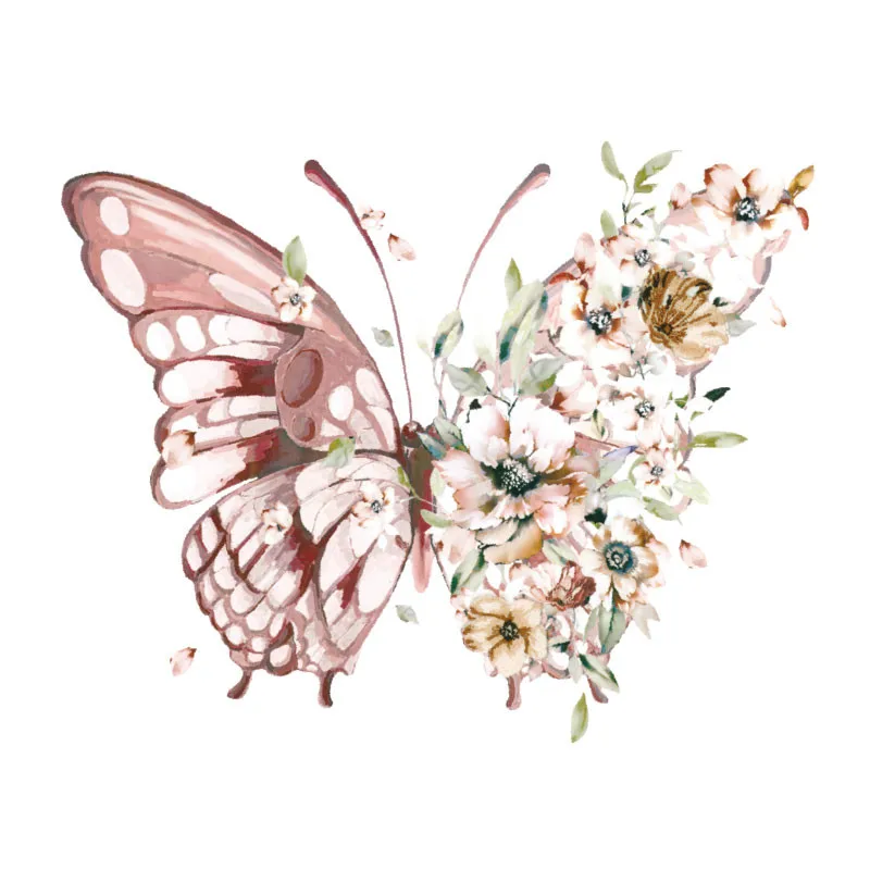 

Butterfly Iron on Patches for Clothing Printing Heat Transfer Sticker on Clothes Vinyl Applications DIY Appliques Thermal Press