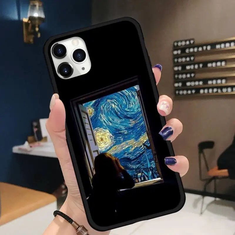 

painting Flowers classical art Phone Case for iPhone 11 12 pro XS MAX 8 7 6 6S Plus X 5S SE 2020 XR Soft silicone