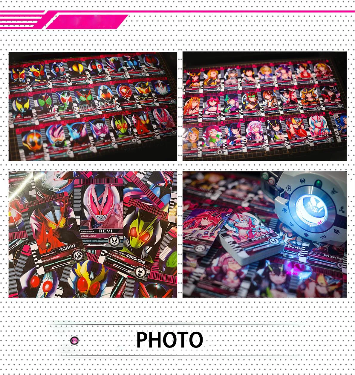 Оригинальная карта рыцаря Kamen Rider для женщин ПВХ Коллекция персонажей из аниме Zi-O