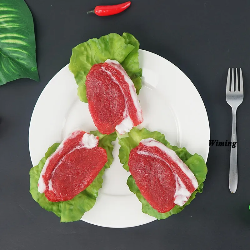 ПВХ искусственная высокая имитация поддельного мяса модели продуктов питания для детские игрушки для кухни домашний декор искусственные продукты