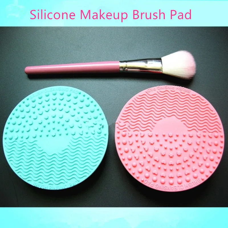 Силиконовая Очищающая щетка для макияжа 1 шт. коврик Палитра кистей Очищающий