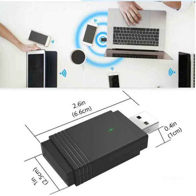 Двухдиапазонный USB 3 0 беспроводной Wi Fi адаптер без драйверов сетевая карта ПК 5G/2 4G