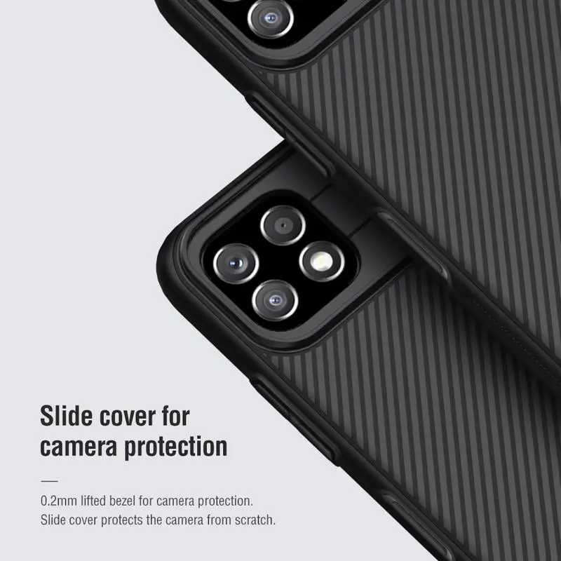 case for samsung galaxy a22 nillkin matte protective shell lens full coverage slide phone back cover for samsung a 22 5g coque free global shipping