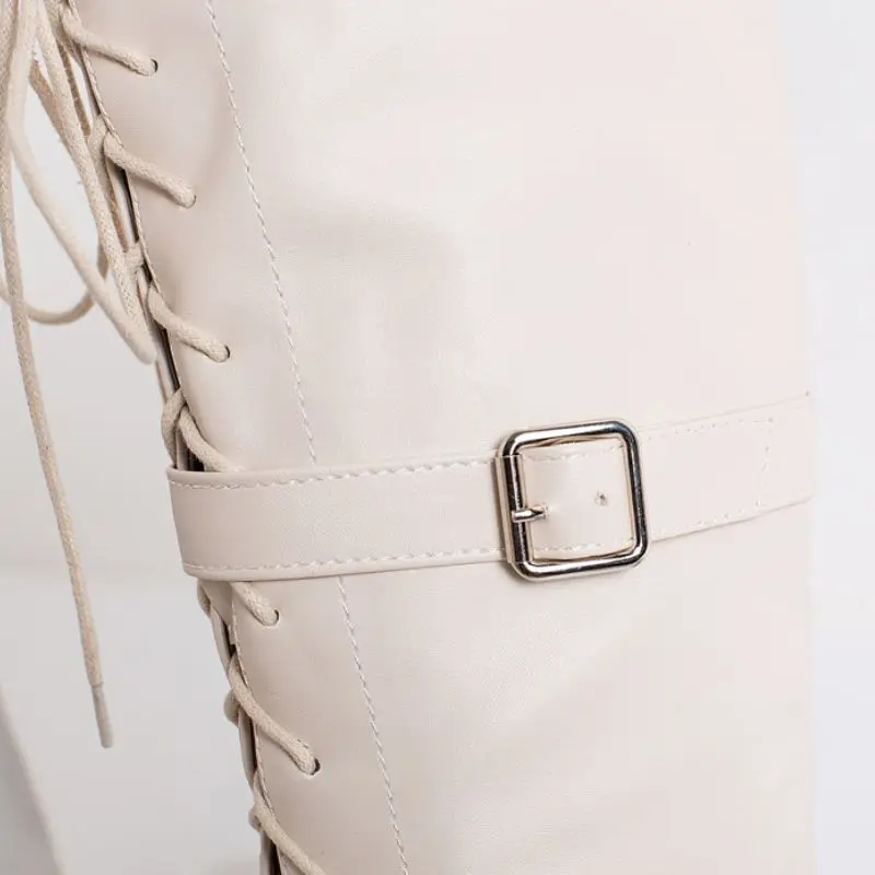 Женские повседневные сапоги на меху TAOFFEN зимние теплые размеров 33-43 с