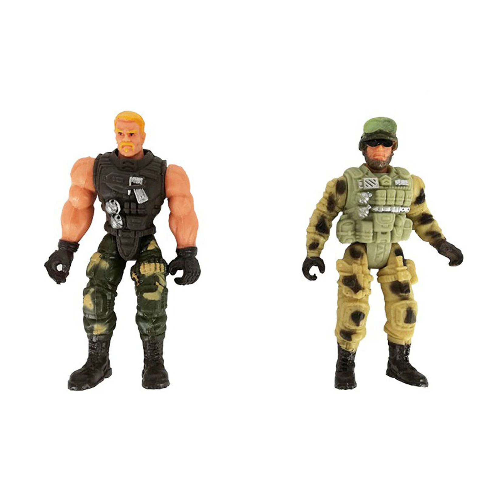 

6pc/set Military Soldier Warrior with Gun Figure Boys Gifts Collectible