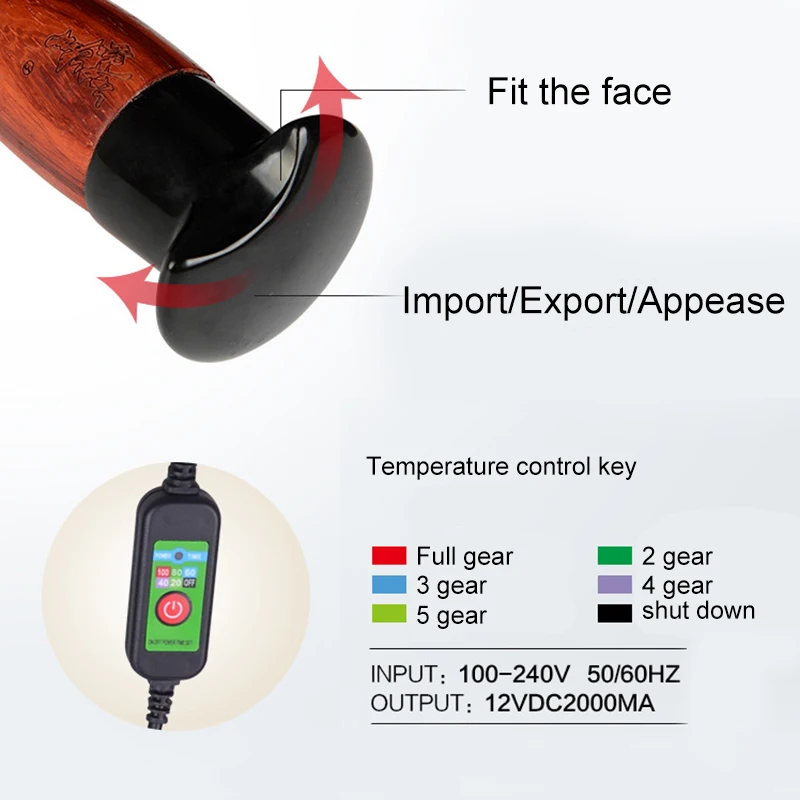 Камень иглы прижигание аппарат теплый массажер для лица лифтинг красоты
