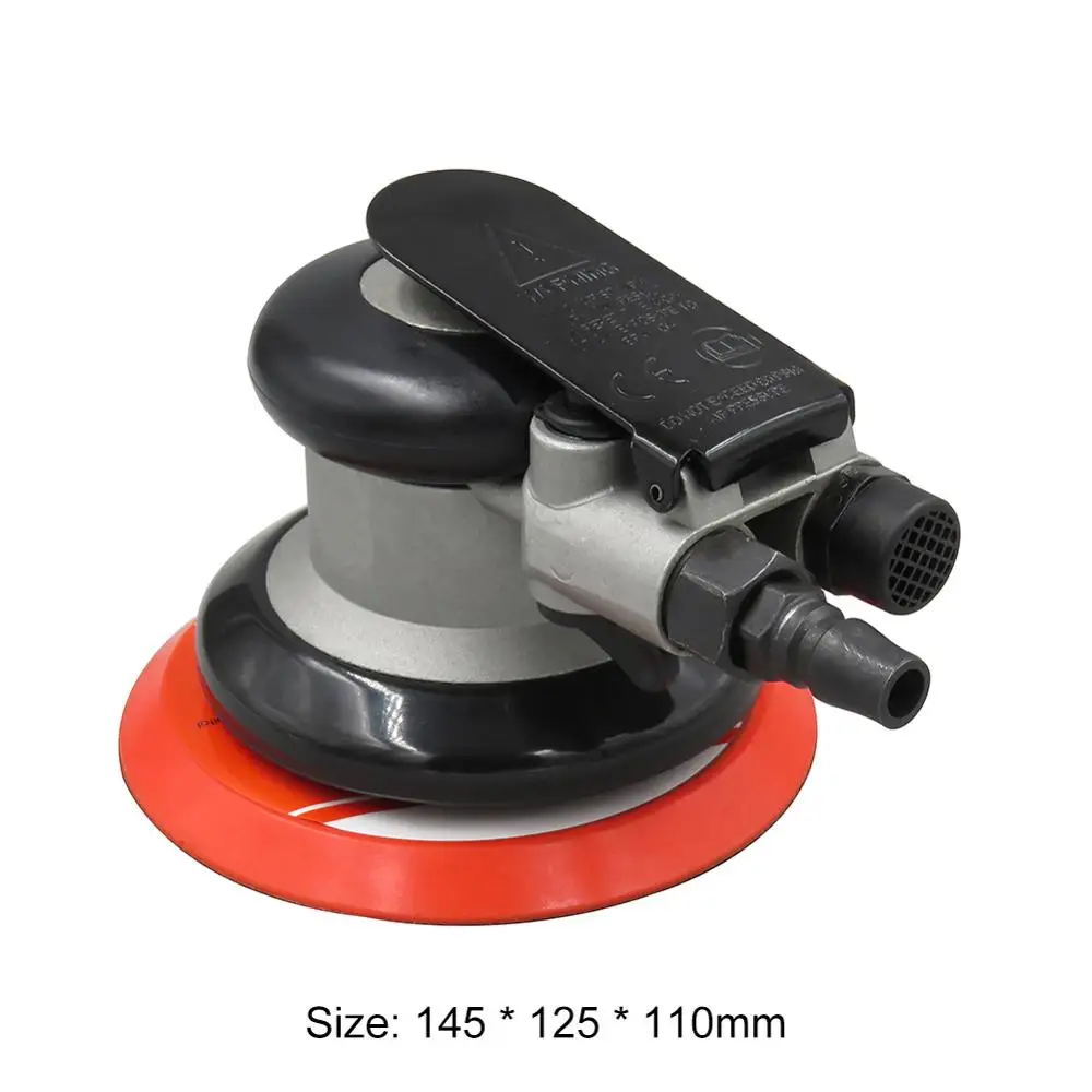 

125mm Pneumatic Sander Sandpaper Orbital Air Polisher Woodworking Grinder Air Sander Polisher Tool for Car Paint Care rust remo