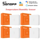 Датчик температуры и влажности SONOFF SNZB-02 Zigbee, умный датчик связи с приложением eWeLink, работает с Alexa Google Home